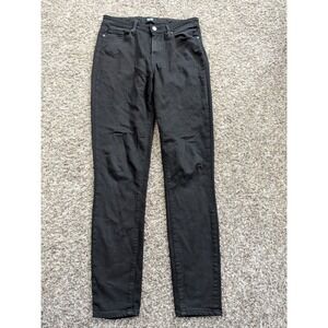 Paige Hoxton Ultra Skinny Denim Black Shadow Sz 28 USA Made